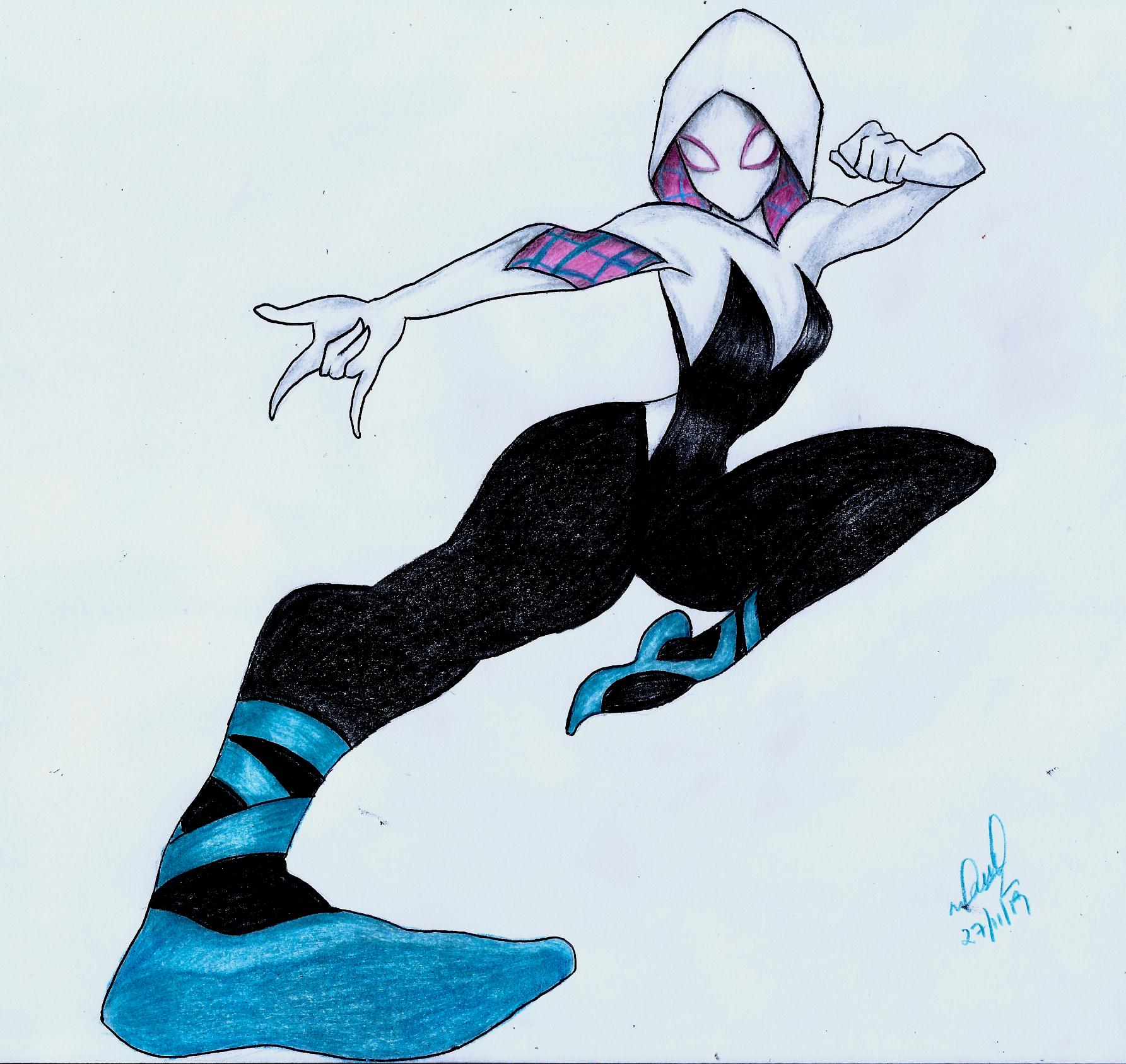 Drawing Gwen Stacy  Steemit