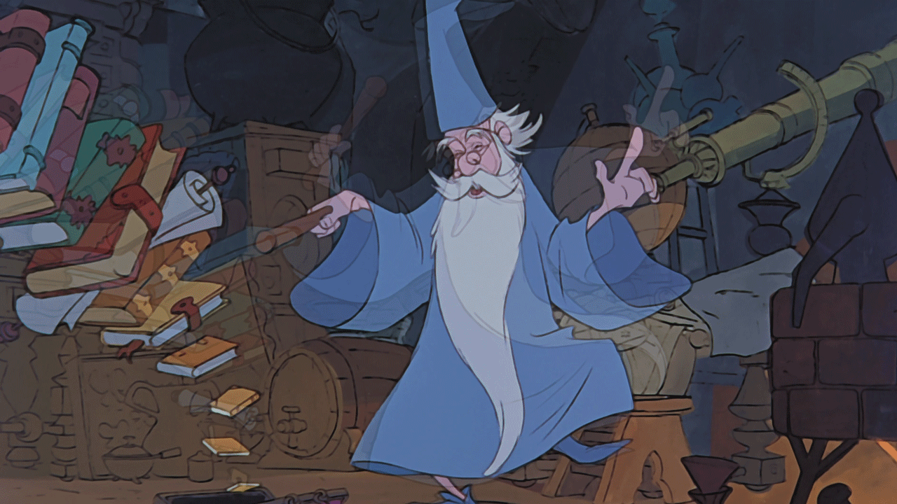 Merlin_l'Enchanteur_(Disney)_Higitus_Figitus_danse_livres.gif
