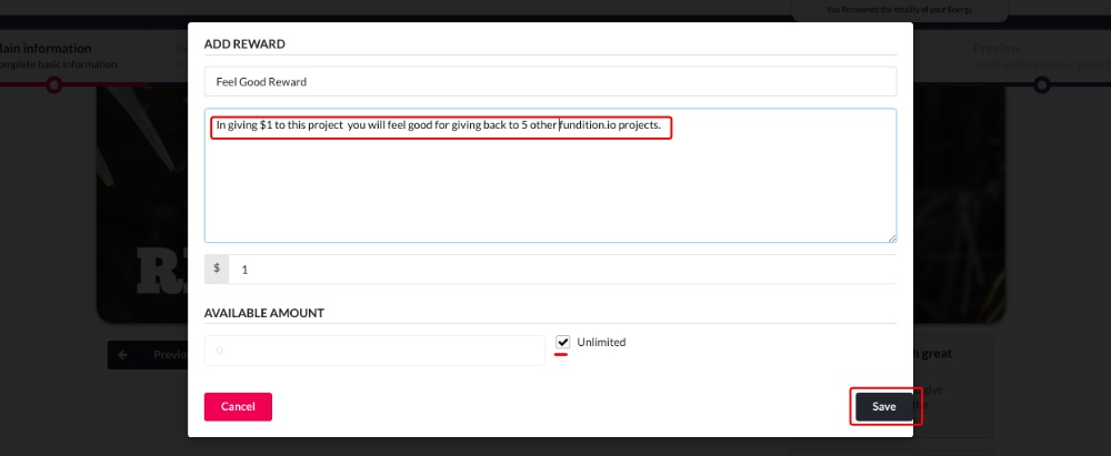 How to Create a Project on Fundition.io and Receive Donations!