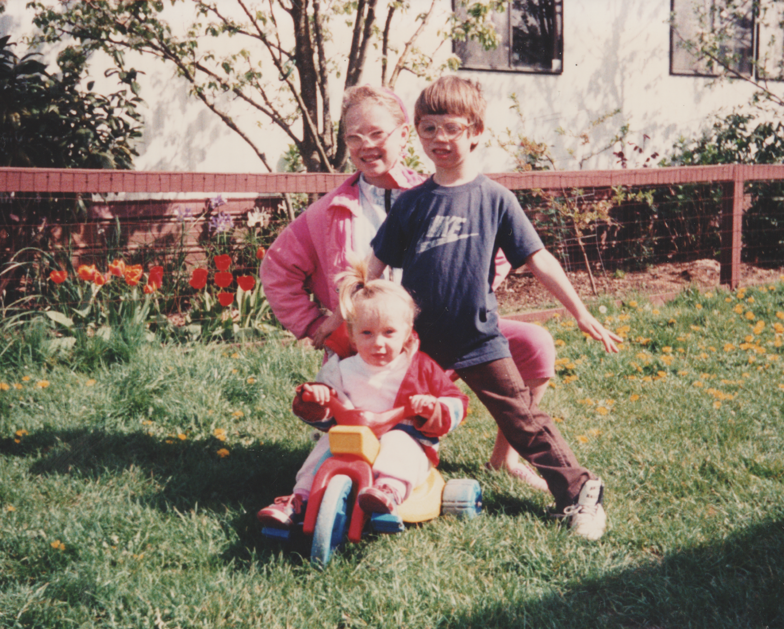 1992-03 Katie Joey Crystal in the front yard.png