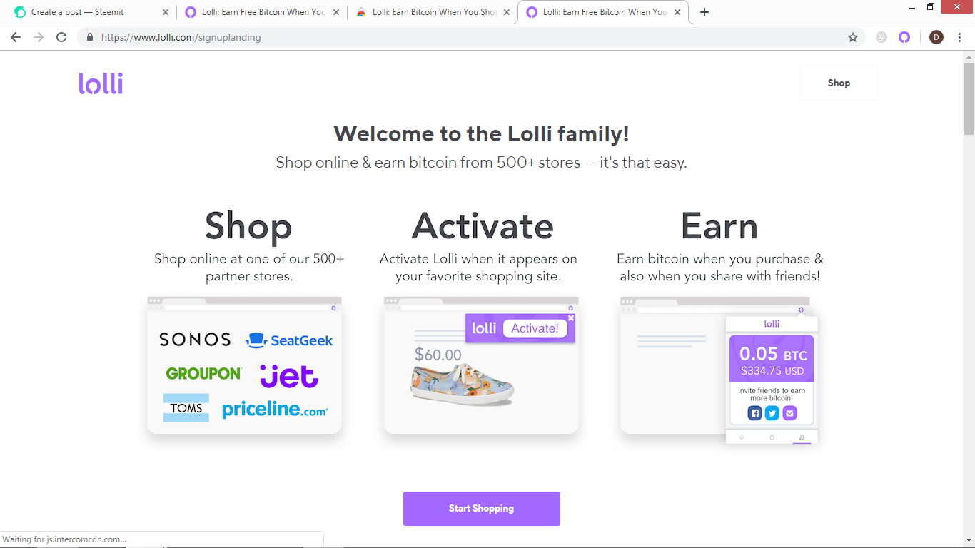 Lolli Earn Bitcoin When You Shop Online Part 2 Tutorial On How - 