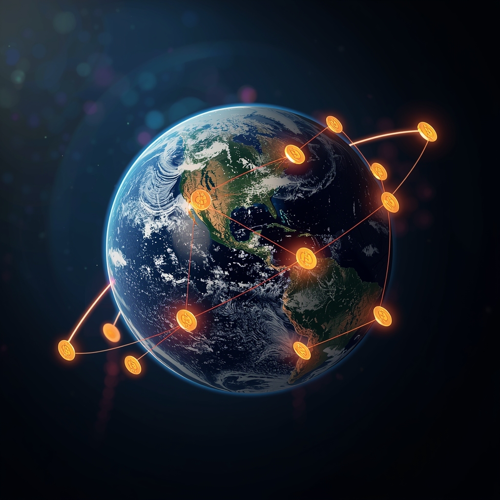 lucid-origin_Earth_at_night_with_glowing_digital_connections_crypto_coins_orbiting_around_the-0.jpg