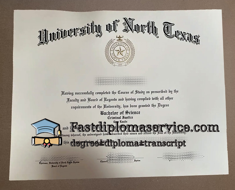 University of North Texas diploma.jpg