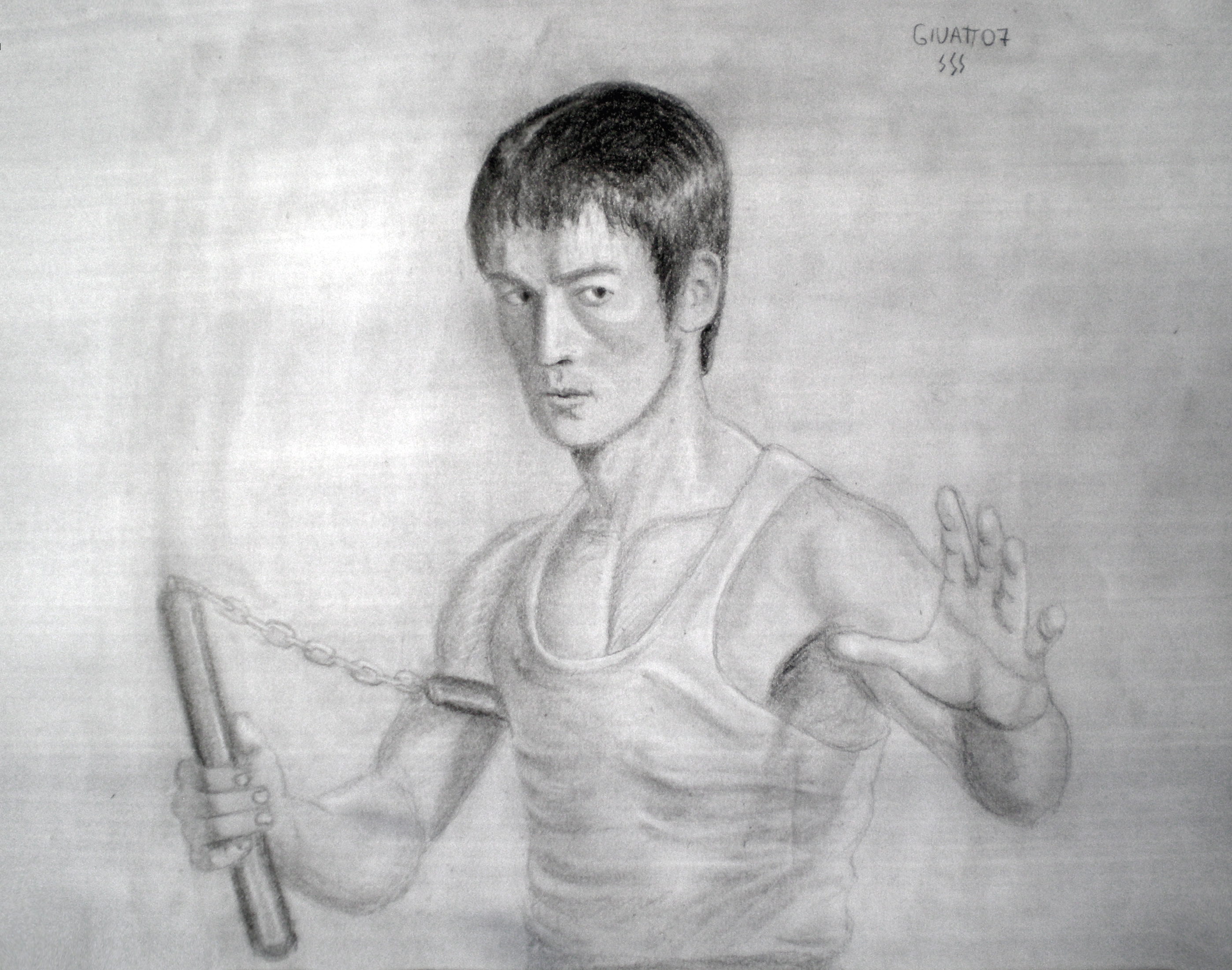 Bruce Lee Disegno Sketch Ita Eng Steemit