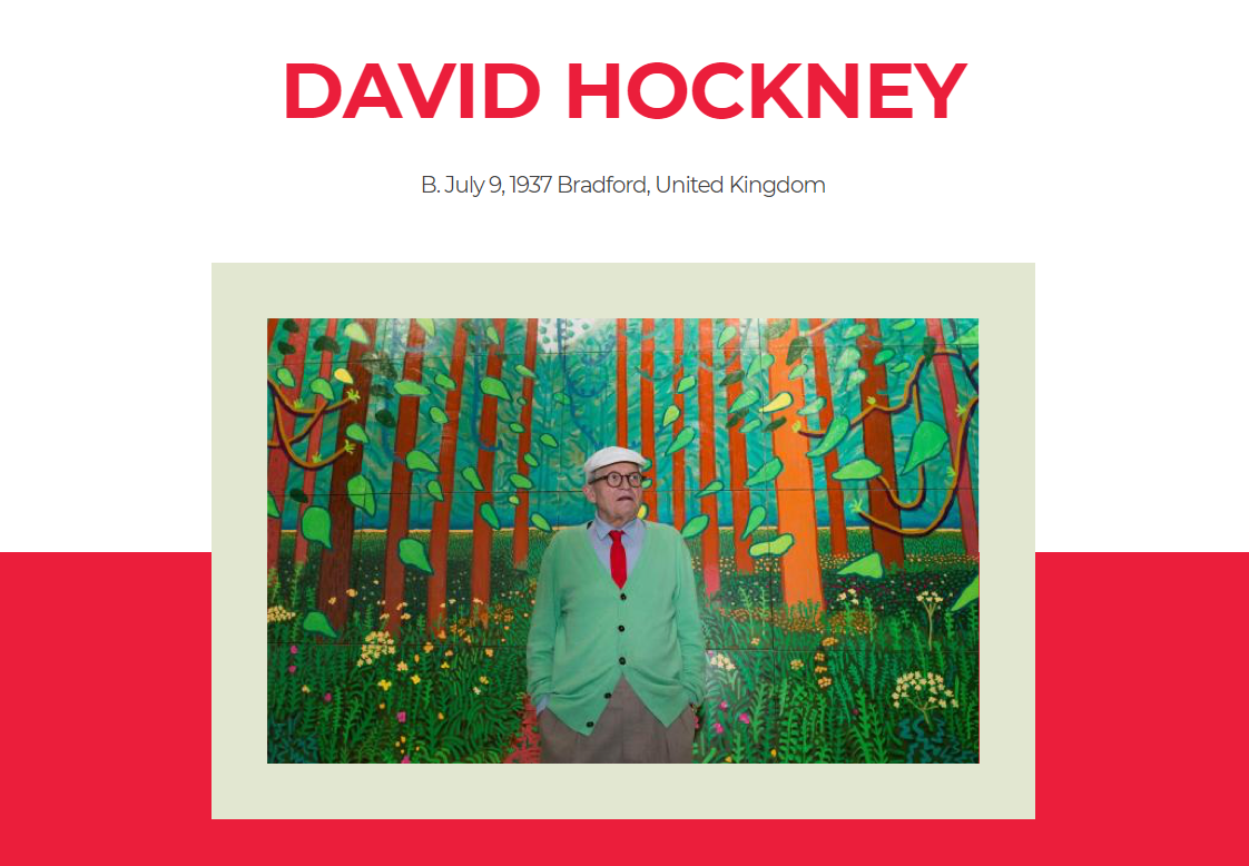 현존하는 가장 비싼 작가 데이비드 호크니(David Hockney)의 작품 주인이 되었습니다