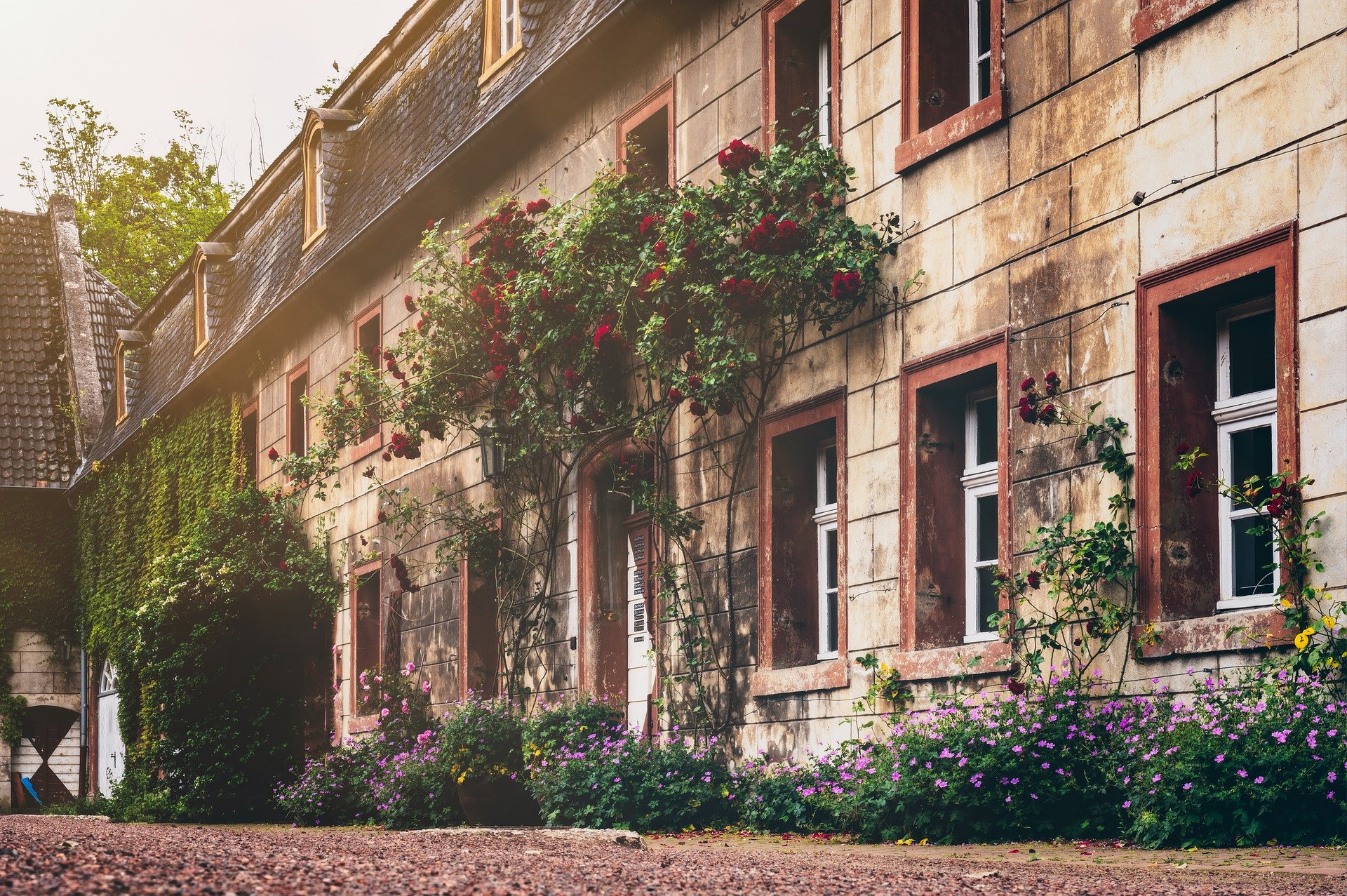 A very old building