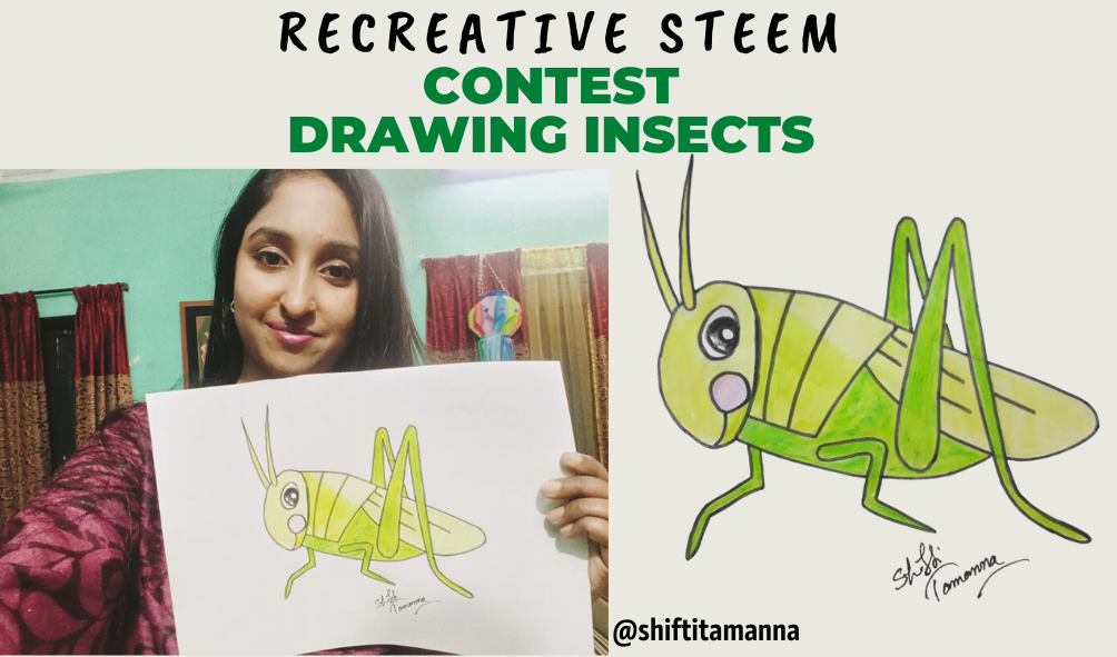 How To Draw A GRASSHOPPER Step by Step From Number 4 | Easy Drawing Tutorial  for Kids - YouTube