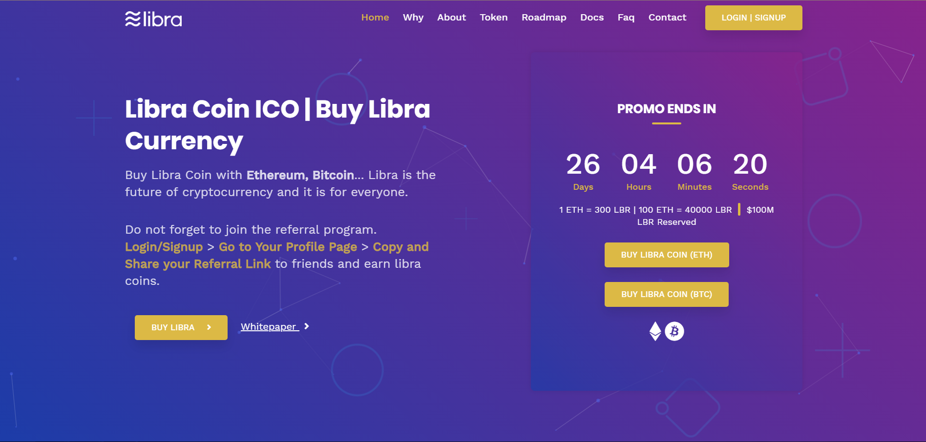 一个疑似Libra的ICO项目，一个骗局