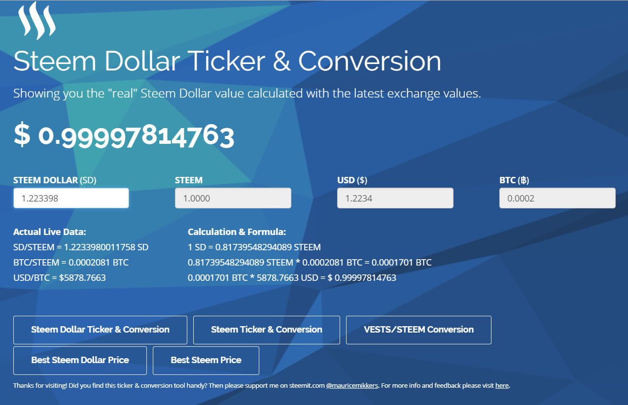 [스팀잇 이야기] 스팀달러(SBD)의 $1로의 회귀, 스팀(STEEM)을 살까 스팀달러(SBD)를 살까?