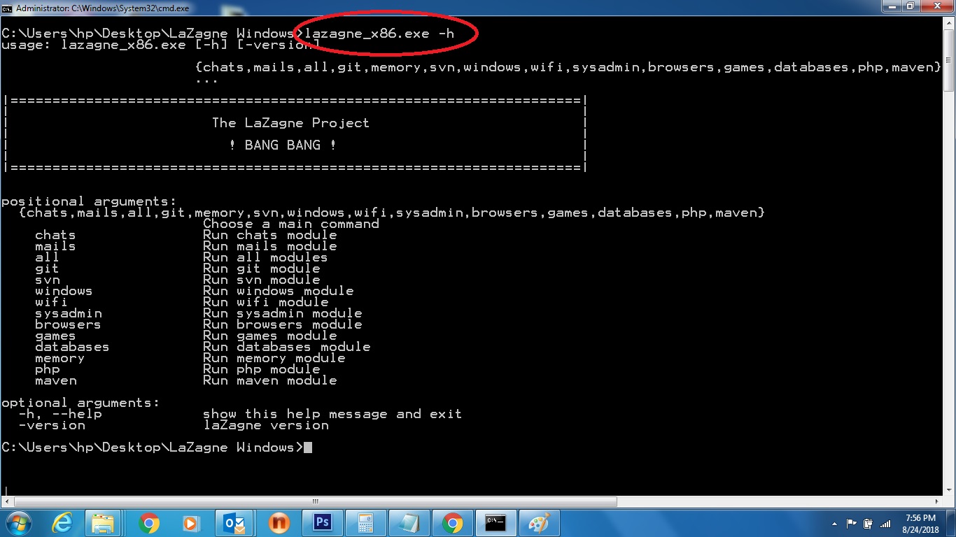 7.Execute Lazagne in Command Prompt.jpg