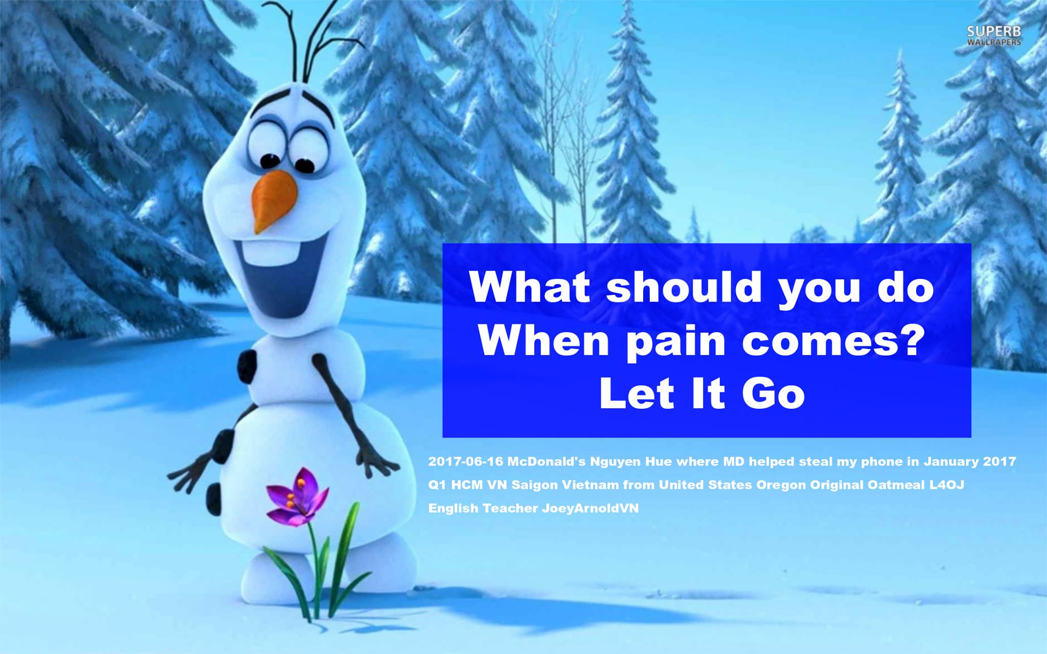 2017-06-15 - Thursday - 09:59 PM - Let It Go Frozen - MD Helped Steal My Phone in January of 2017 - Oatmeal Joey Arnold Joeyarnoldvn Ojawall Vietnam Saigon Fgor163 WOLBI Salvation Army Rasp Joseph.jpg