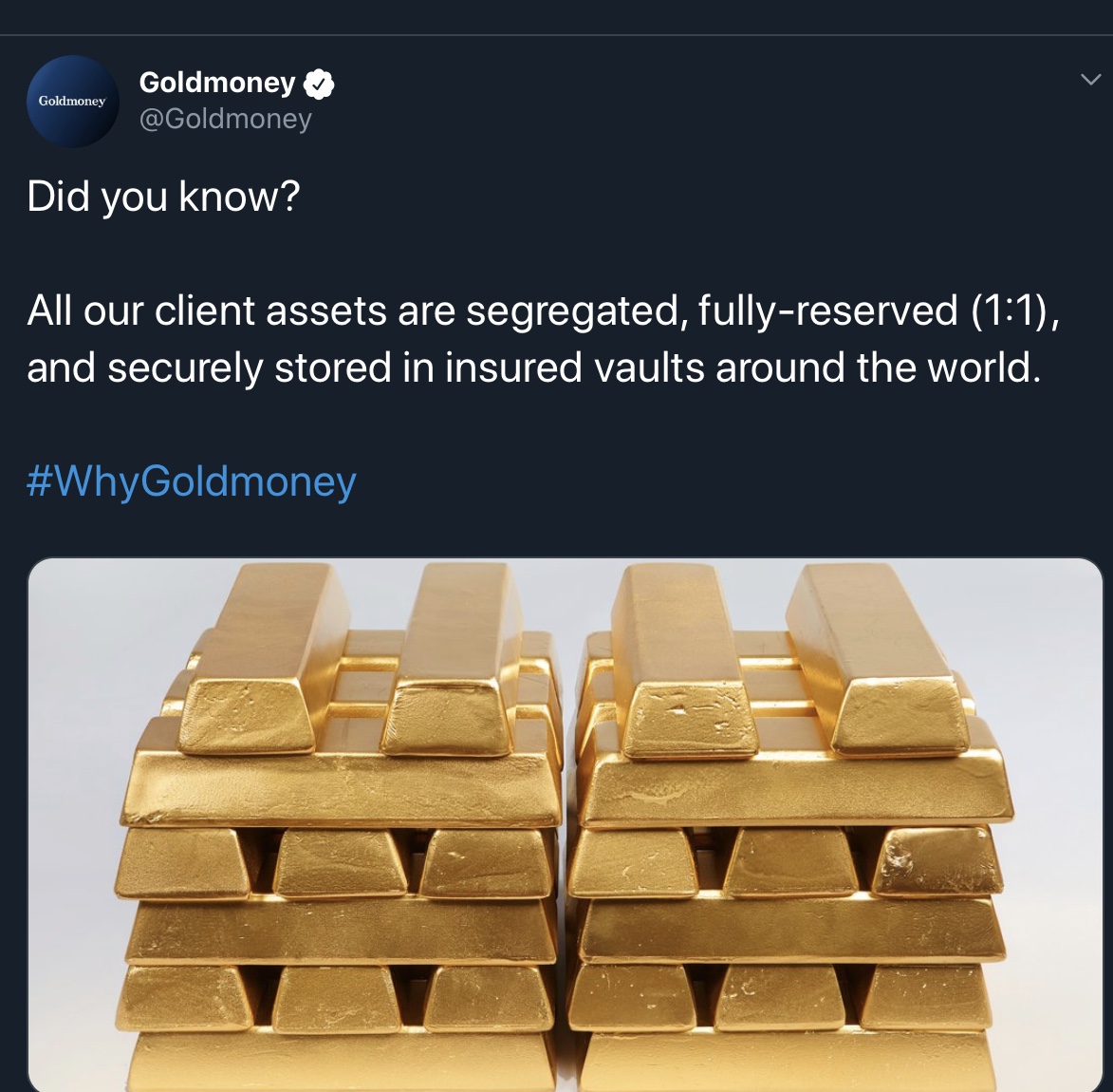 Buy Gold with Goldmoney