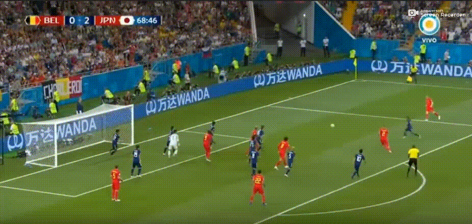 Gol de Vertonghen (Bélgica vs Japón, 3-2).gif