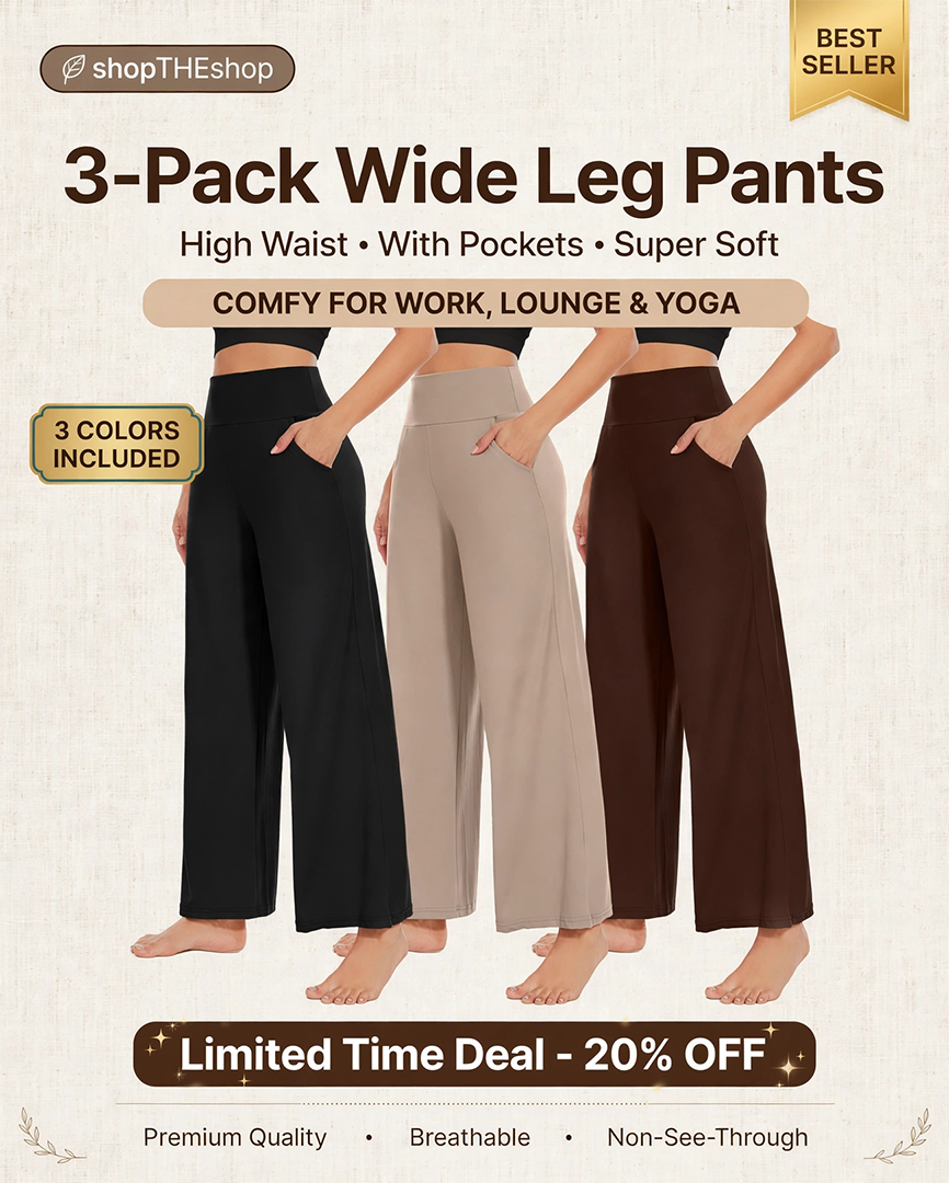 Women's Wide Leg Pants with Pockets.png
