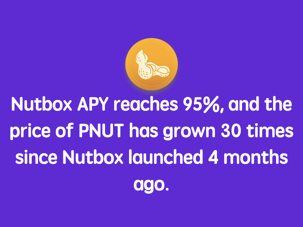 Nutbox Apy Reaches 95 And The Price Of Pnut Has Grown 30 Times Since Nutbox Launched 4 Months Ago Steemit