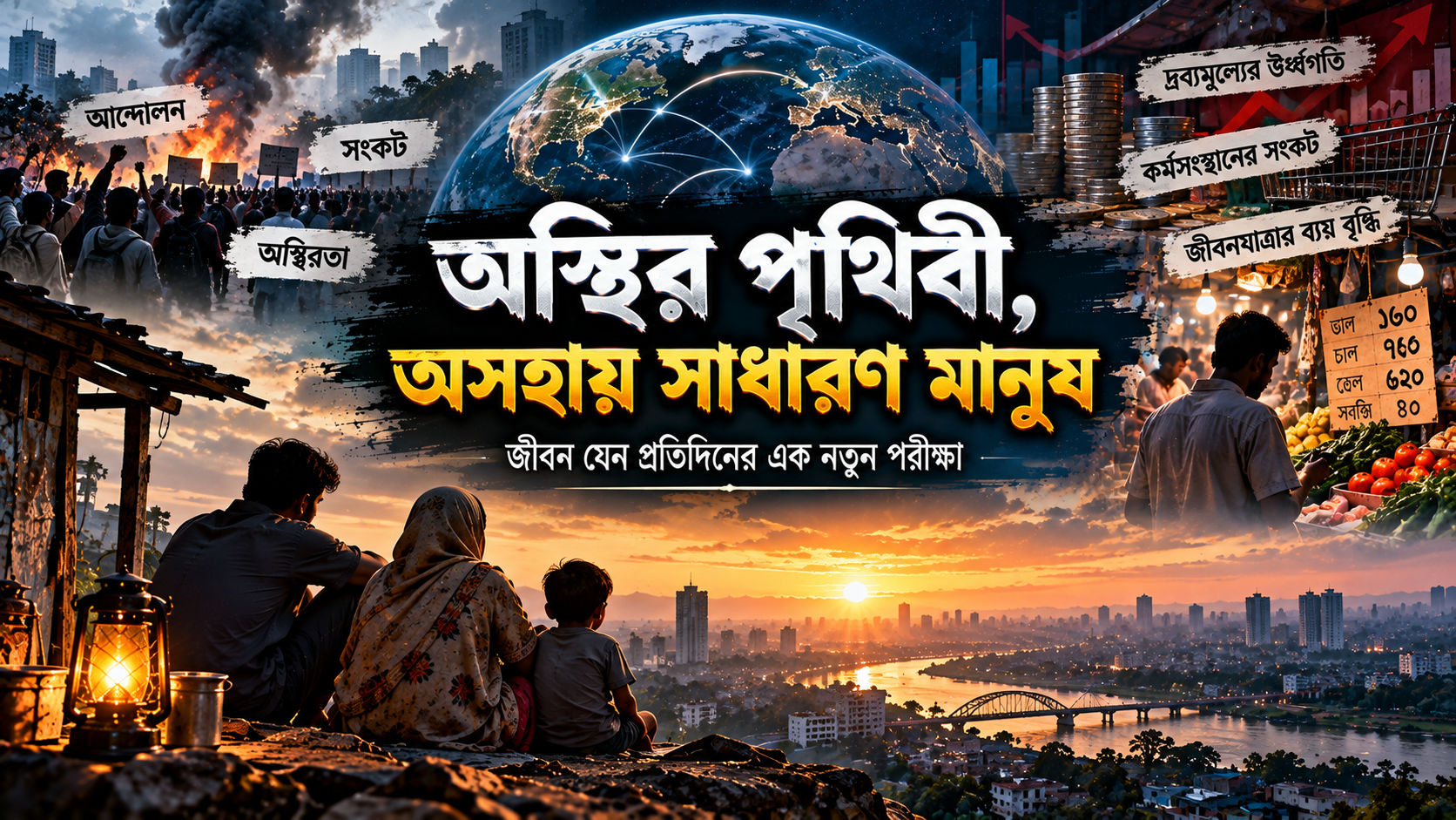 অস্থির পৃথিবী, অসহায় সাধারণ মানুষ