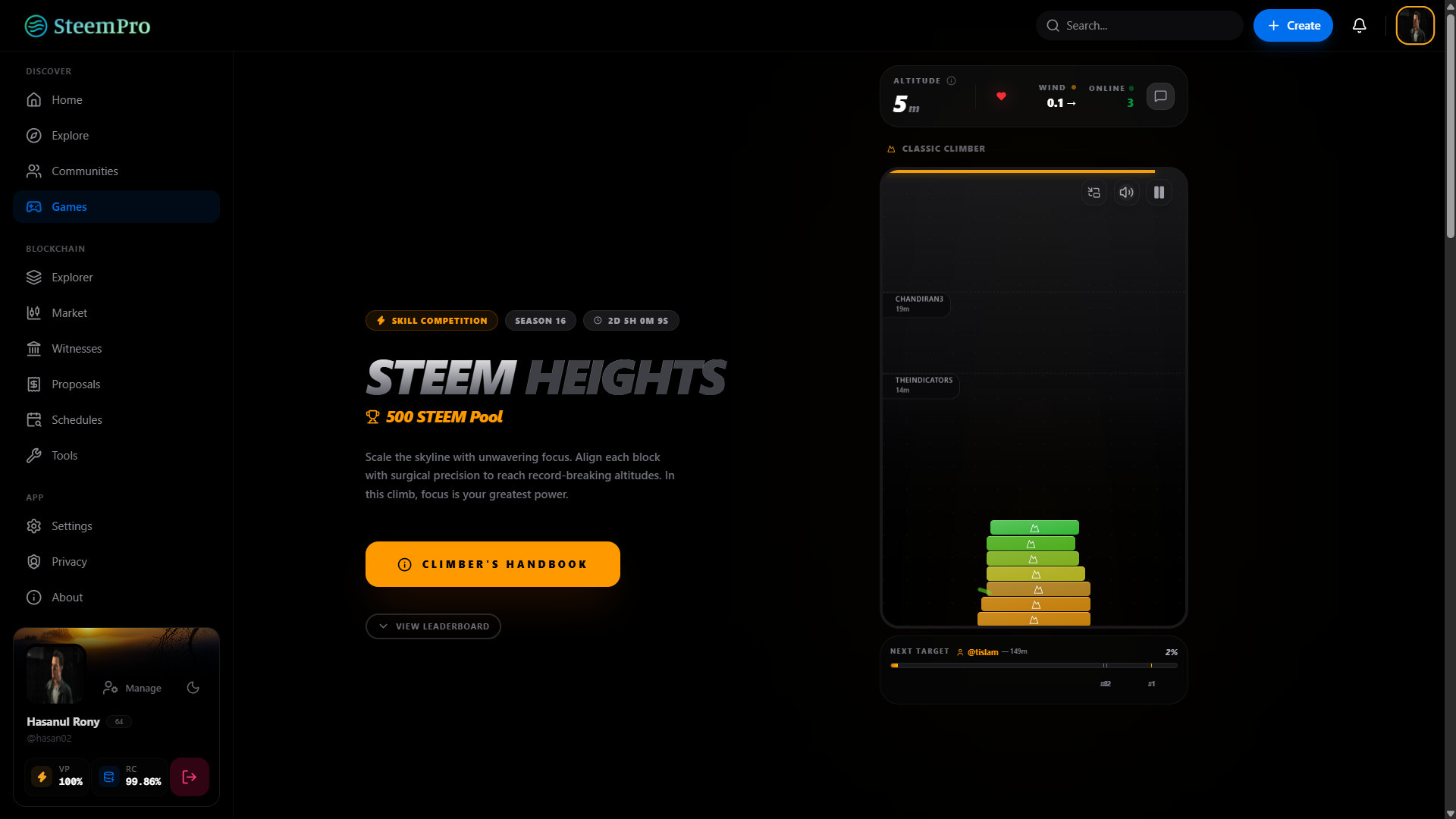 Steem Heights - The Ultimate Scaling Challenge by SteemPro - Google Chrome 8_25_2026 8_31_39 AM.png
