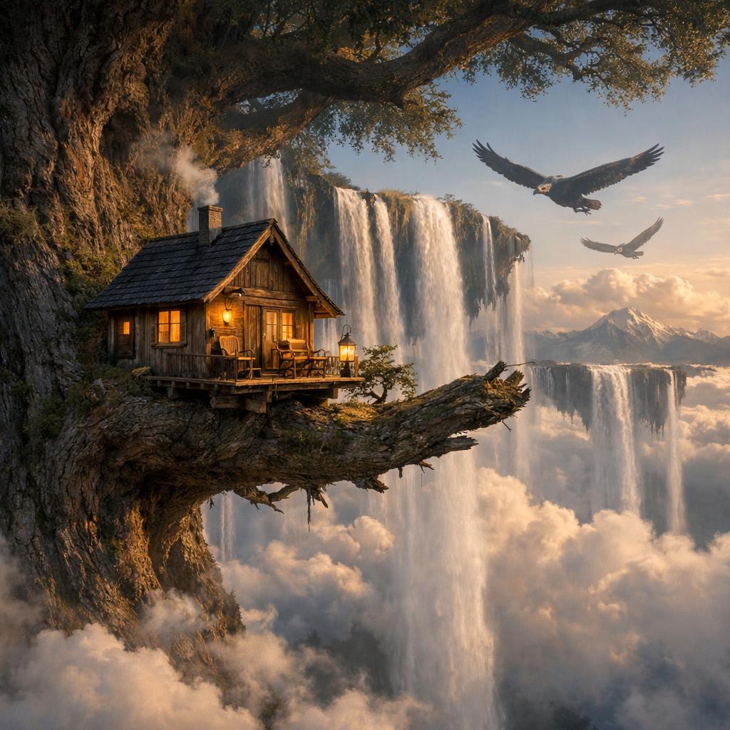 gpt-image-1.5_A_tiny_cabin_balanced_on_the_branch_of_a_world_sized_tree_above_the_clouds_water-0.jpg