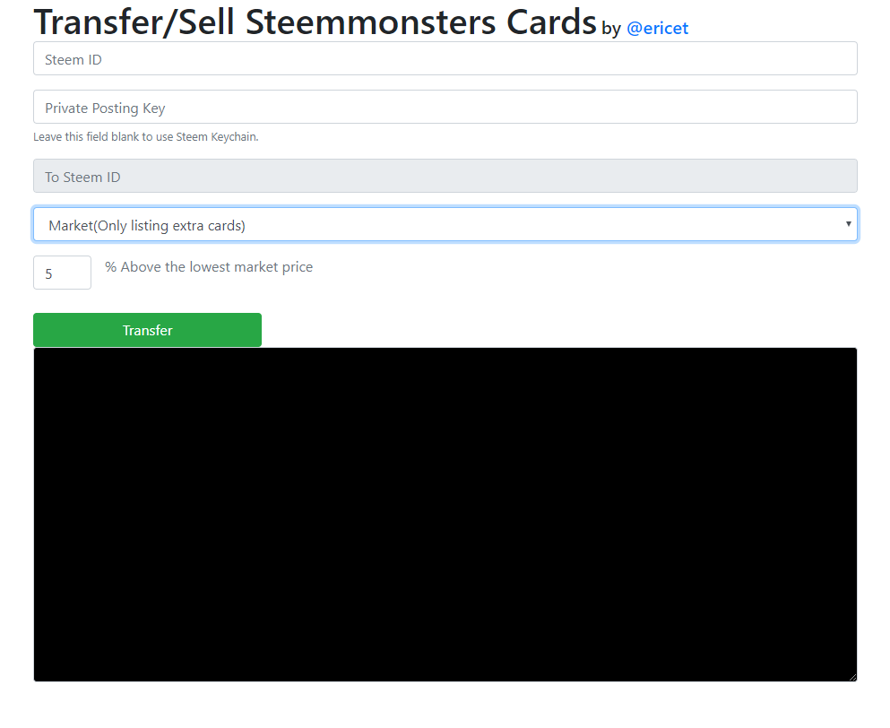 自动Steemmonsters卡片工具更新