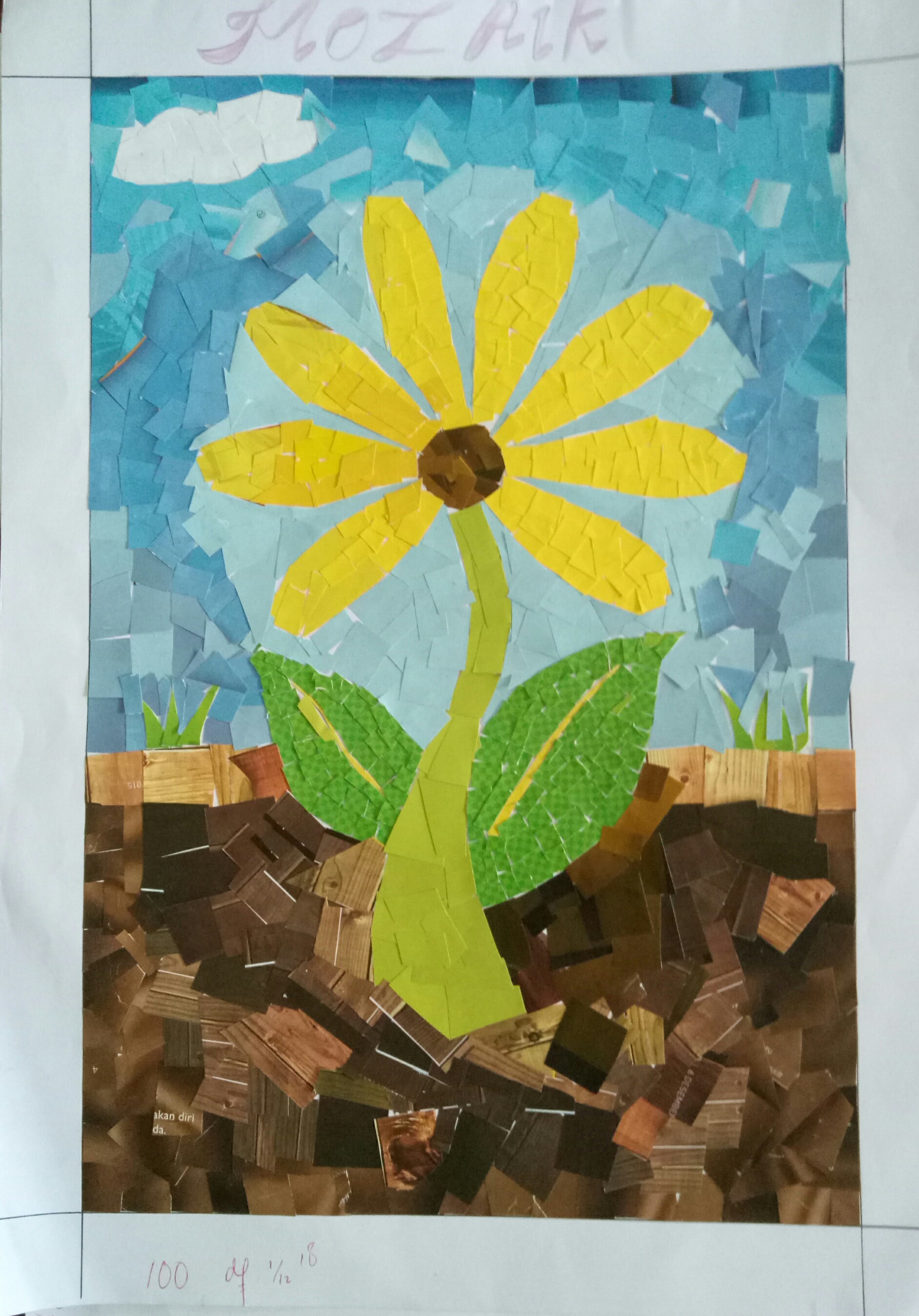 Gambar Bunga Untuk Mozaik  Siti