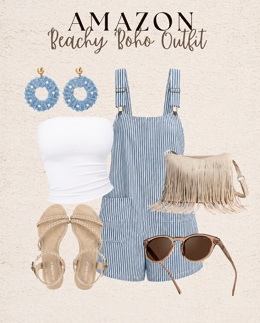 #SummerStyle #BeachOutfit #CoastalChic #BohoStyle #VacationOutfit #EffortlessStyle #ResortWear #BeachFashion #WeekendLook #AmazonFinds #WomenStyle #.png