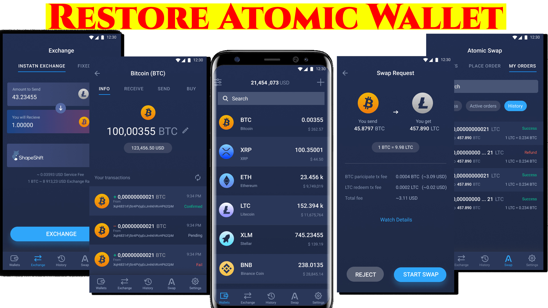 Карта restore в wallet