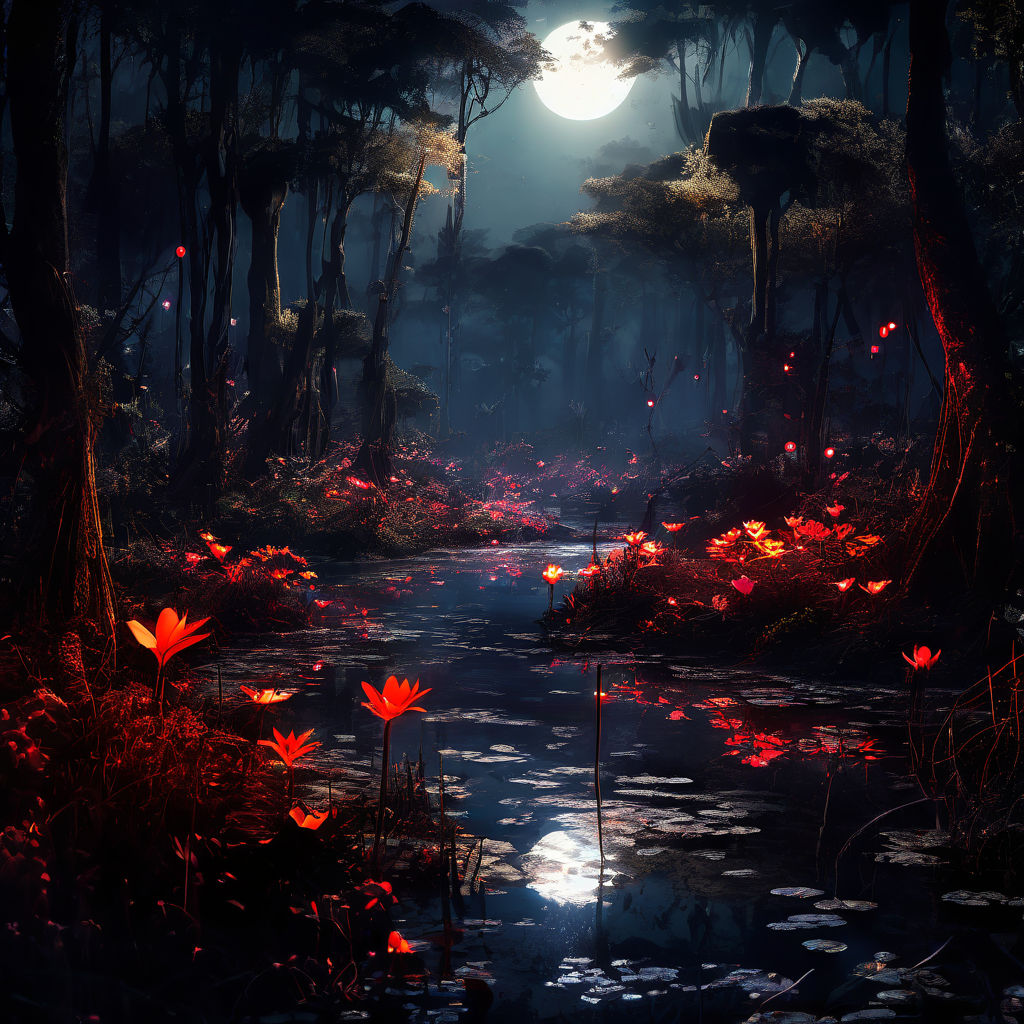 15) Immerse Yourself in the Ethereal Embrace of a Nocturnal Wilderness.jpeg