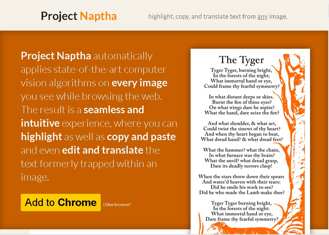 This copy text. Project Naptha. Расширение Project Naptha. Project Naptha как пользоваться.