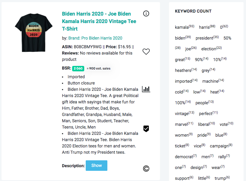kamala harris t-shirt