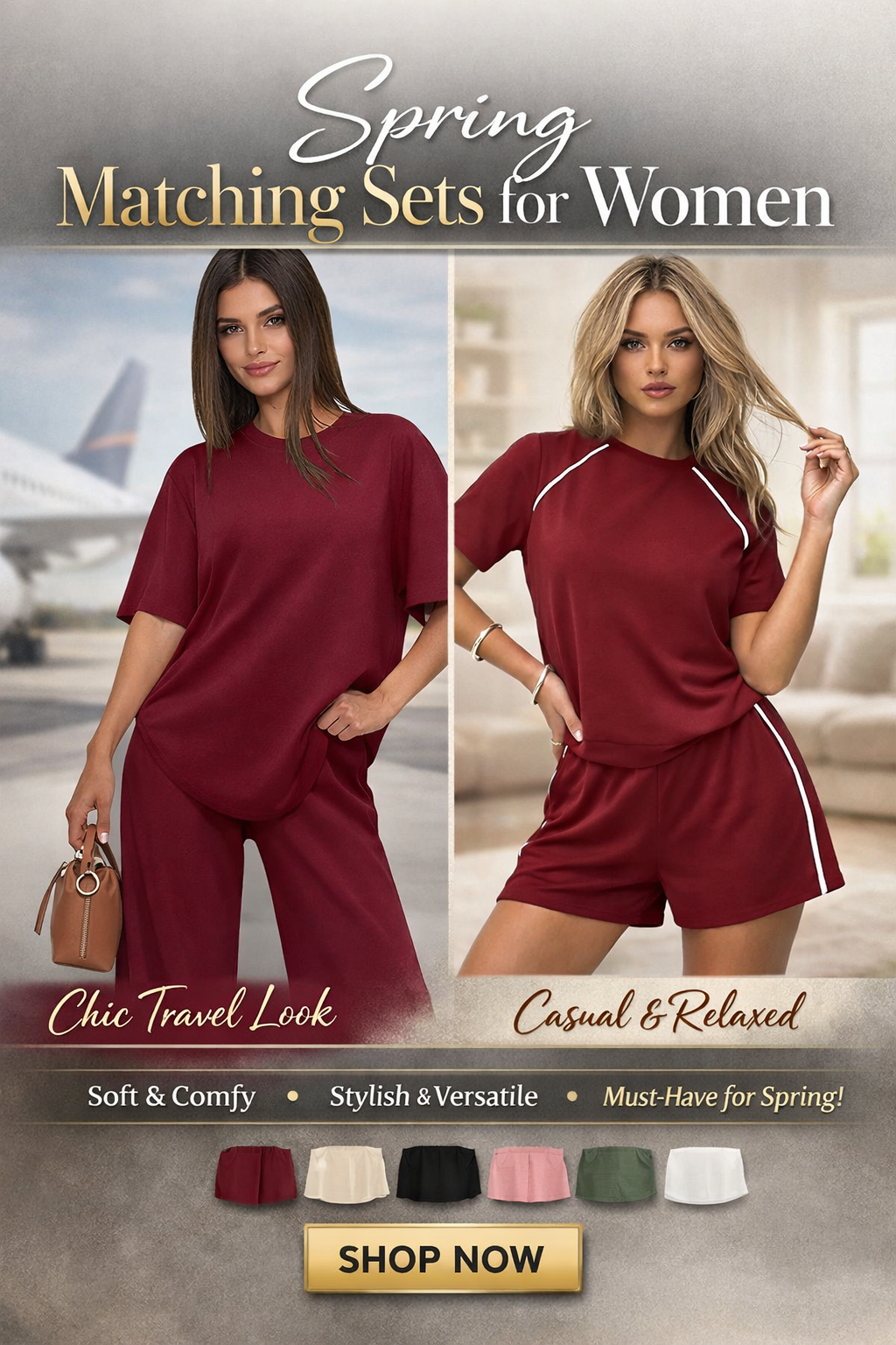 Women's Spring Matching Outfit Perfect for travel, casual days, or relaxing at home..png