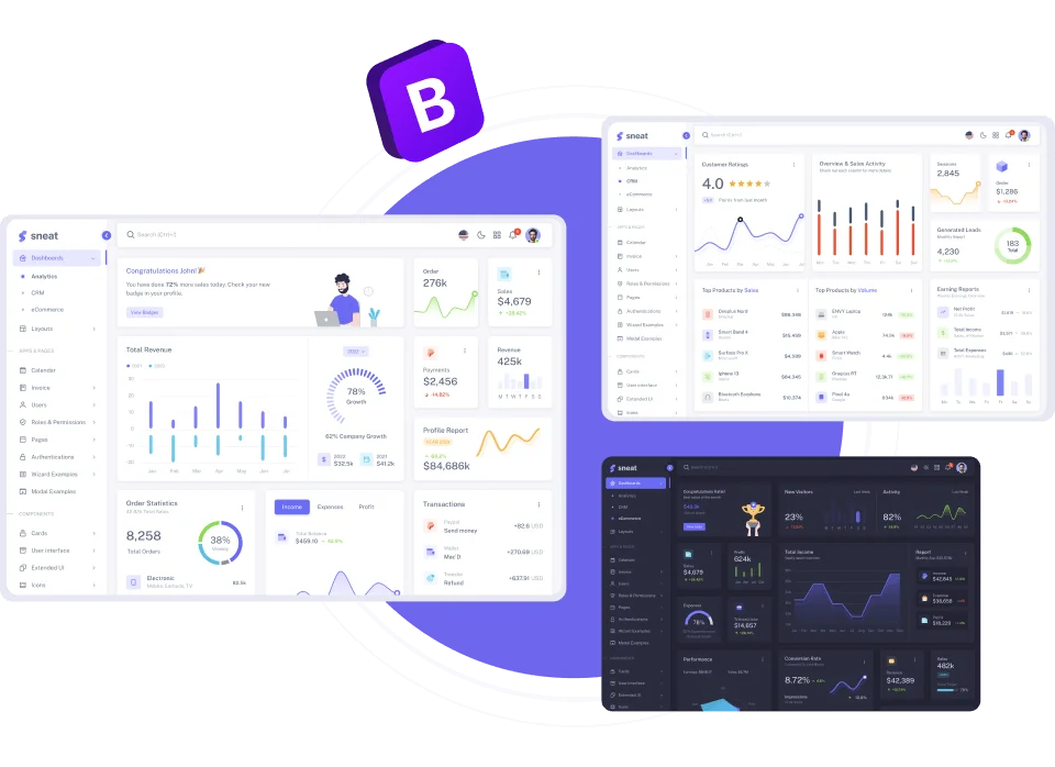 Bootstrap Admin Template by ThemeSelection