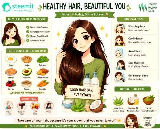 #health #hair #healthyhair #beauty #lifestyle #wellness #haircare #steemit #blog #naturalremedies.png