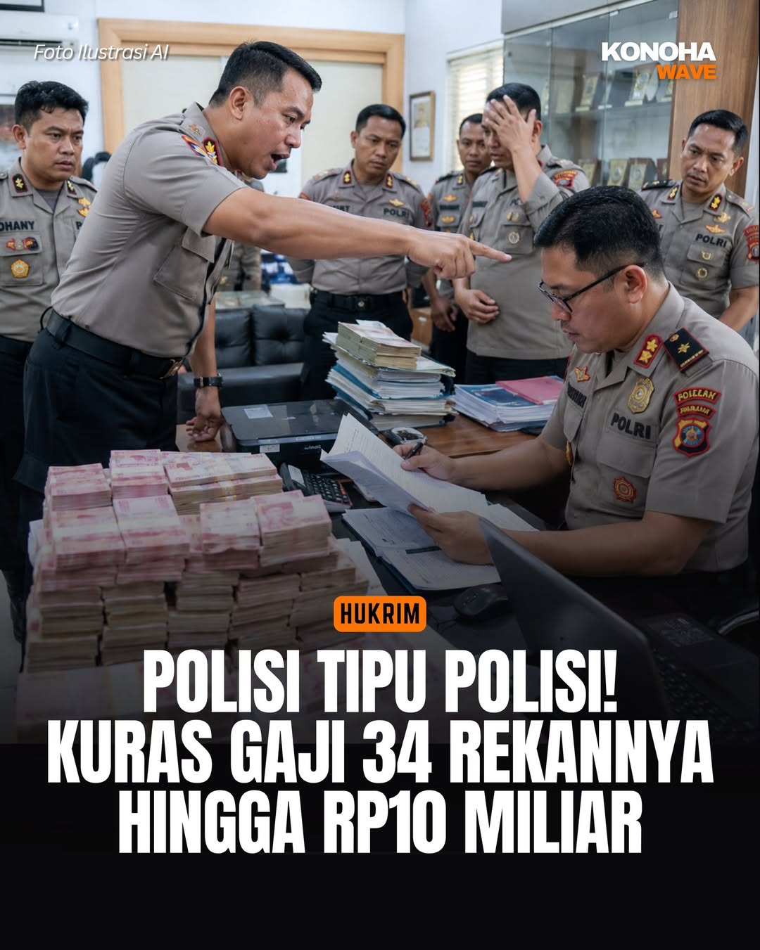 Polisi Tipu Polisi! Kuras Gaji 34 Rekannya Sendiri Hingga Rp10 Miliar!Ibarat pagar makan tanaman (1).jpg