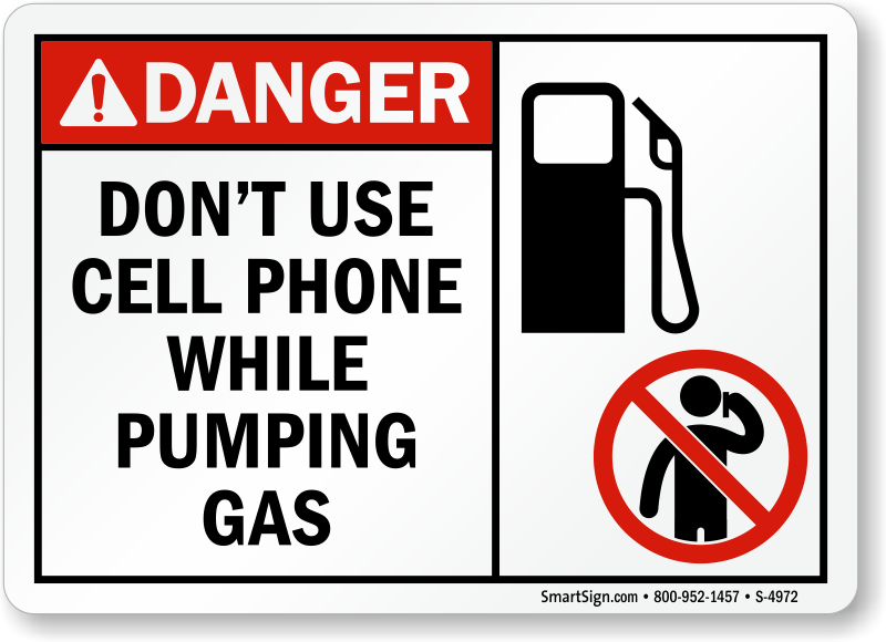 Use warnings. Gas Station sign. Gas Station Safety. No Gas. Traffic sign Gas Station.
