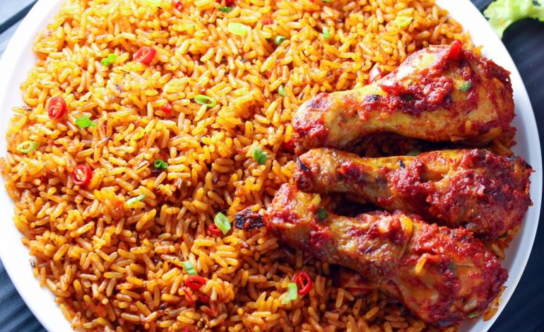 Nigerian Jollof Rice (smoky without firewood or buring)