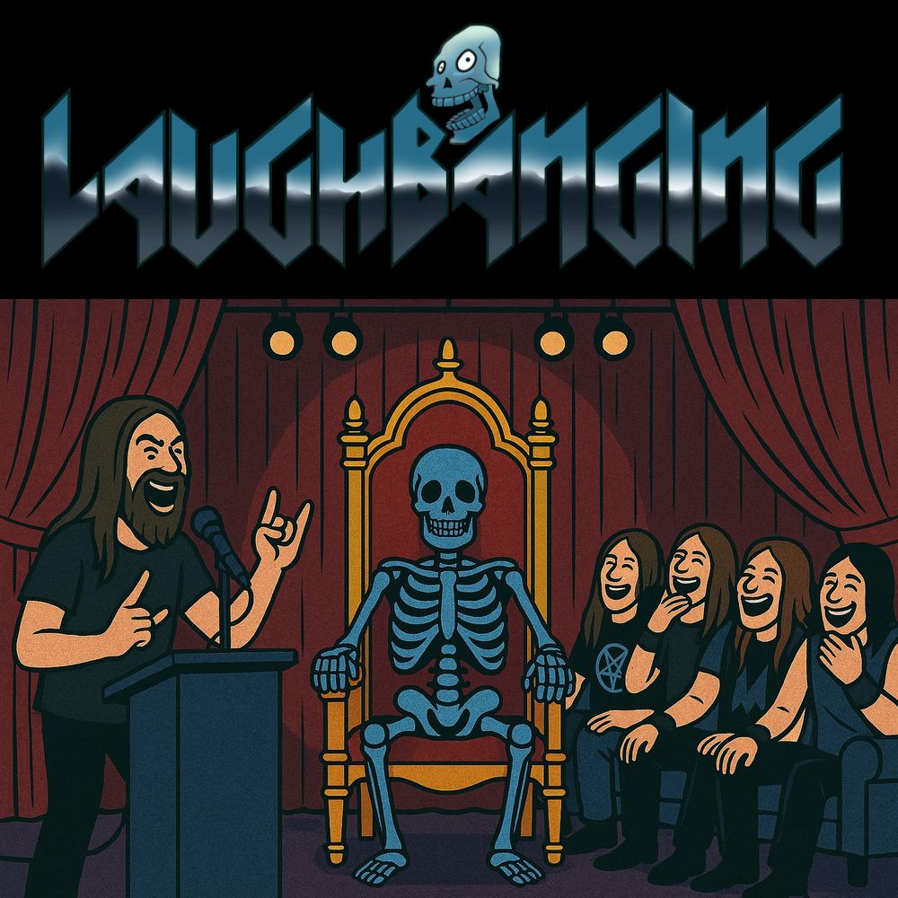 LaughbangingPodcast492 - Gaerea, Via Doloris, Exodus, novo merch do Laughbanging, resultado do Passatempo Roast.jpg