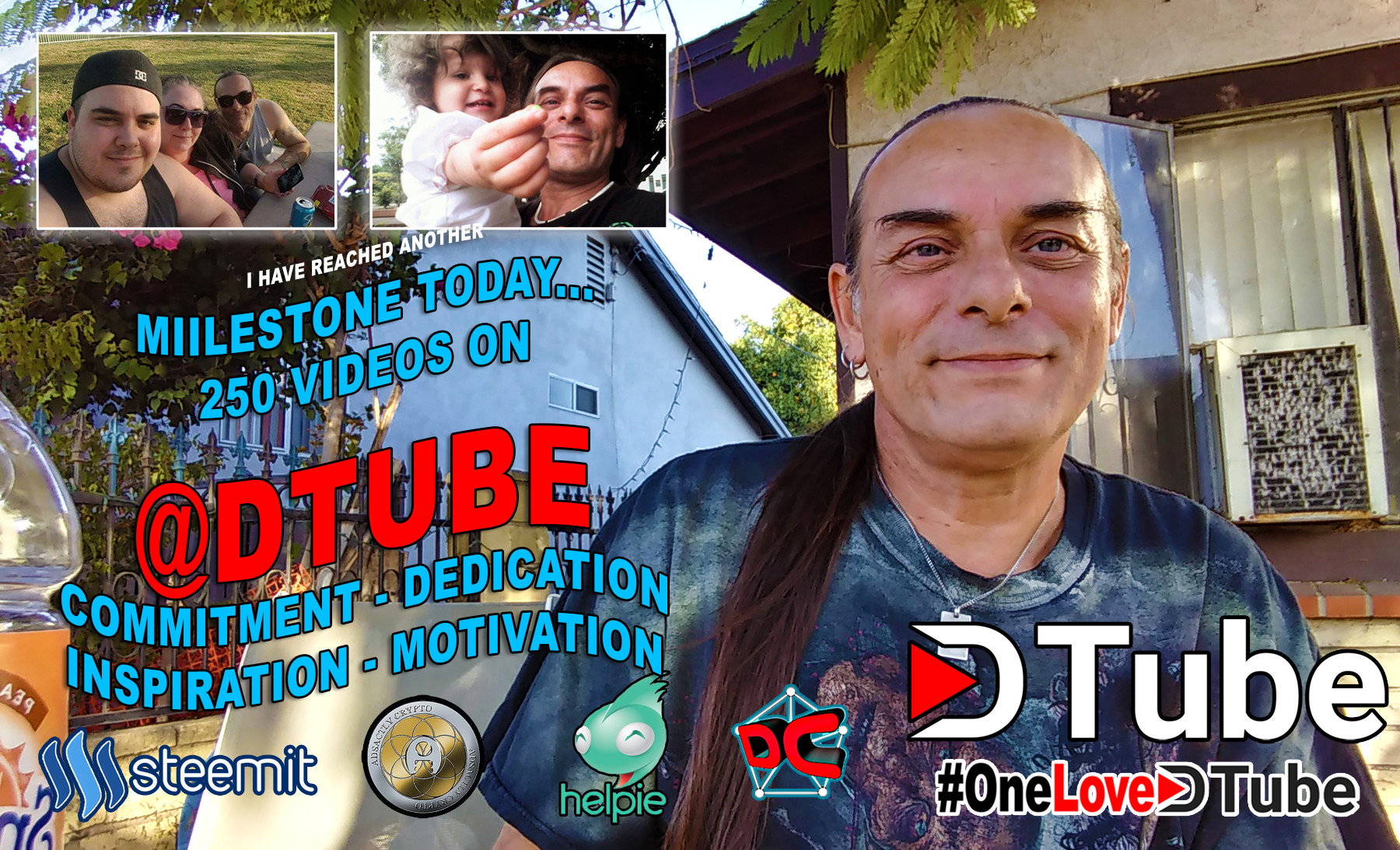 Another MILESTONE - 250 Videos on @dtube - Dedication - Commitment - Inspiration - Motivation - Loving My Journey Journey.jpg