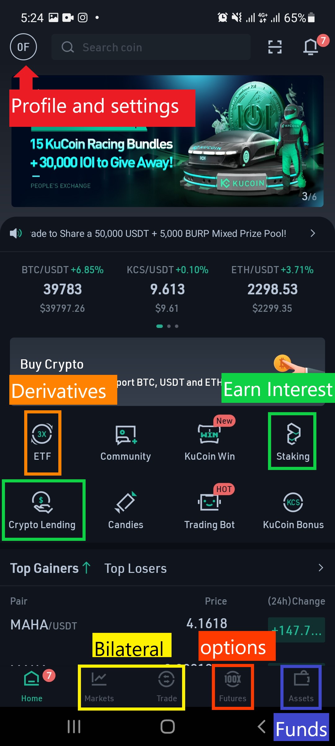 kucoin home