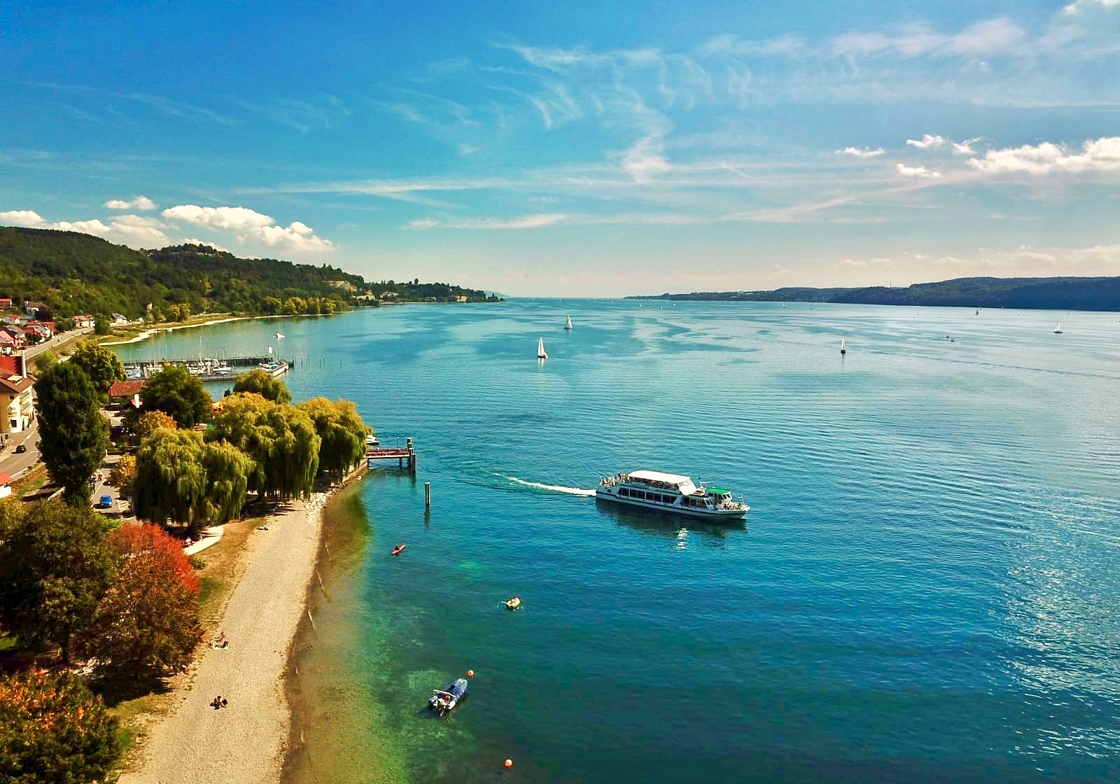 #165 Drone Shot of Lake Constance ✈ ⛵ | 无人机航拍中欧大湖