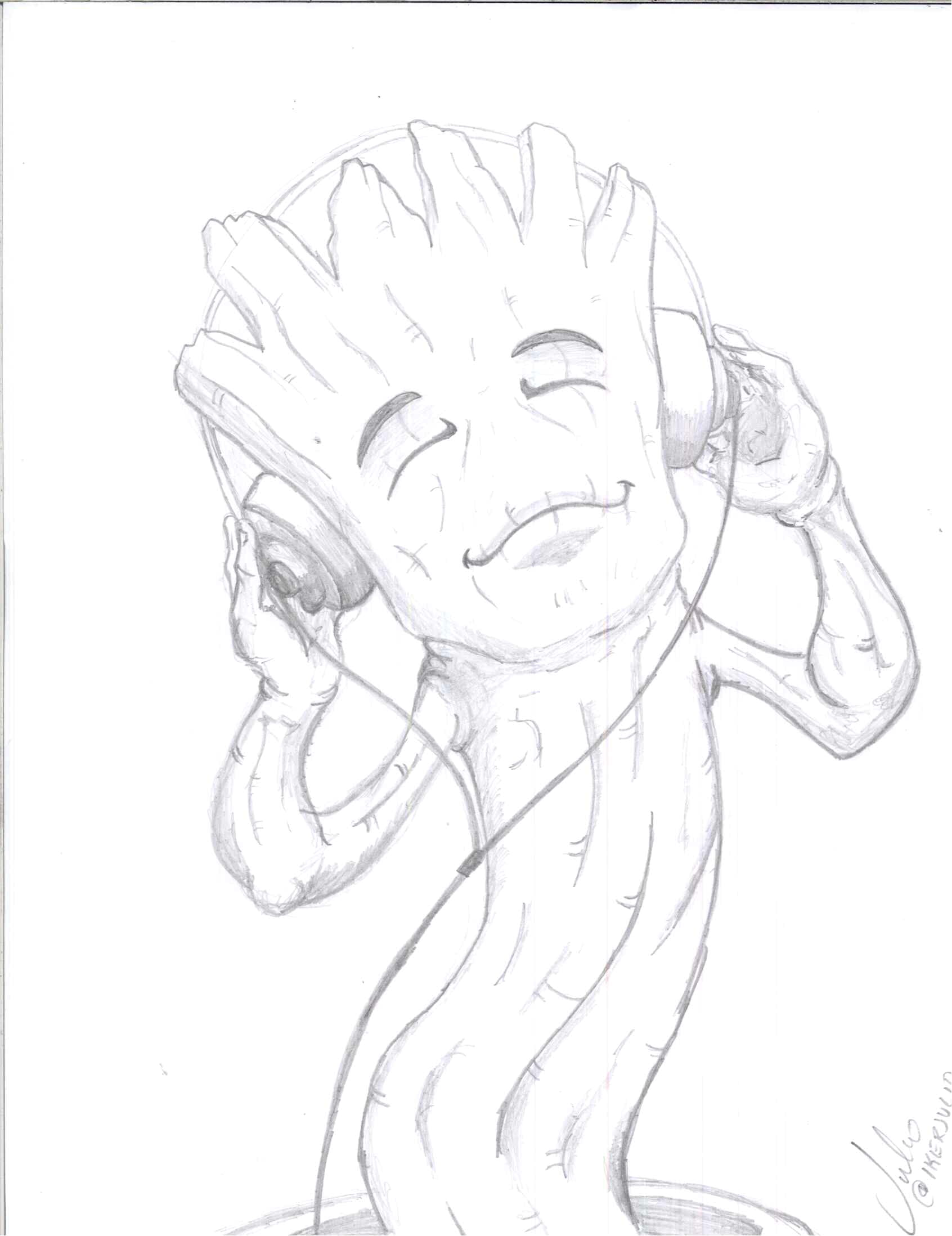 Yo Soy Groot Para Dibujar