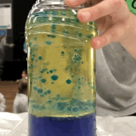 Kids experiment: the lava lamp