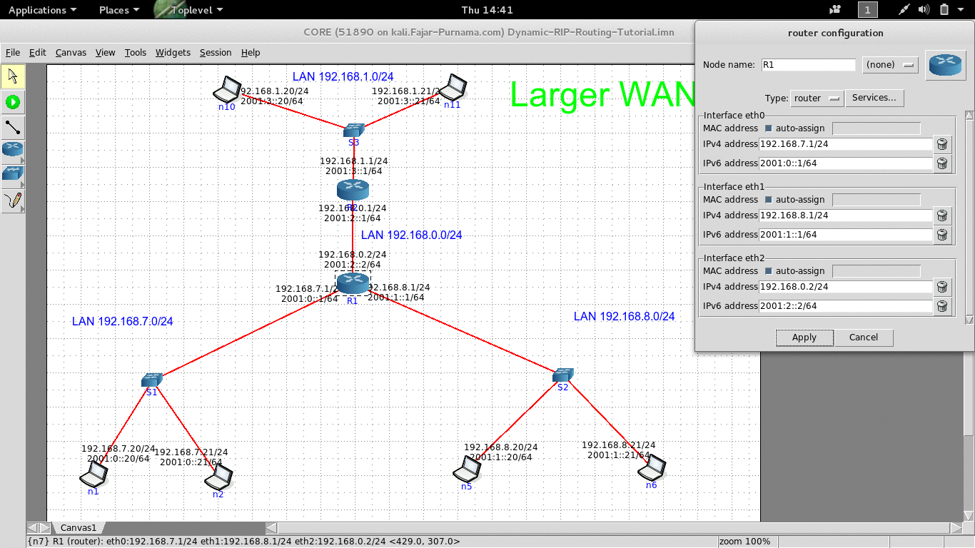 Figure 3.11 GIF image of configuring RIP on Core-Network.gif