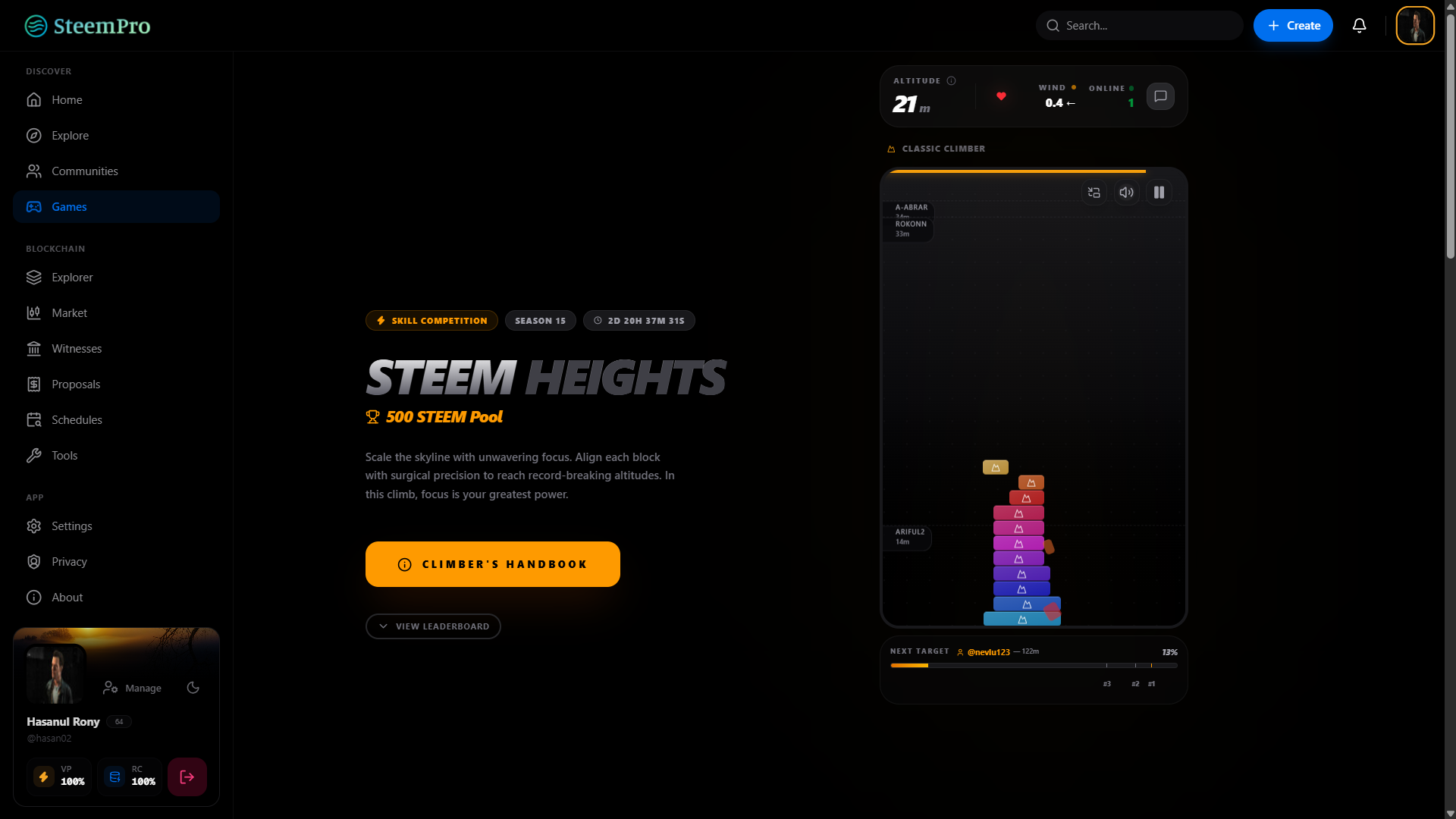 Steem Heights - The Ultimate Scaling Challenge by SteemPro - Google Chrome 8_14_2026 7_57_11 PM.png