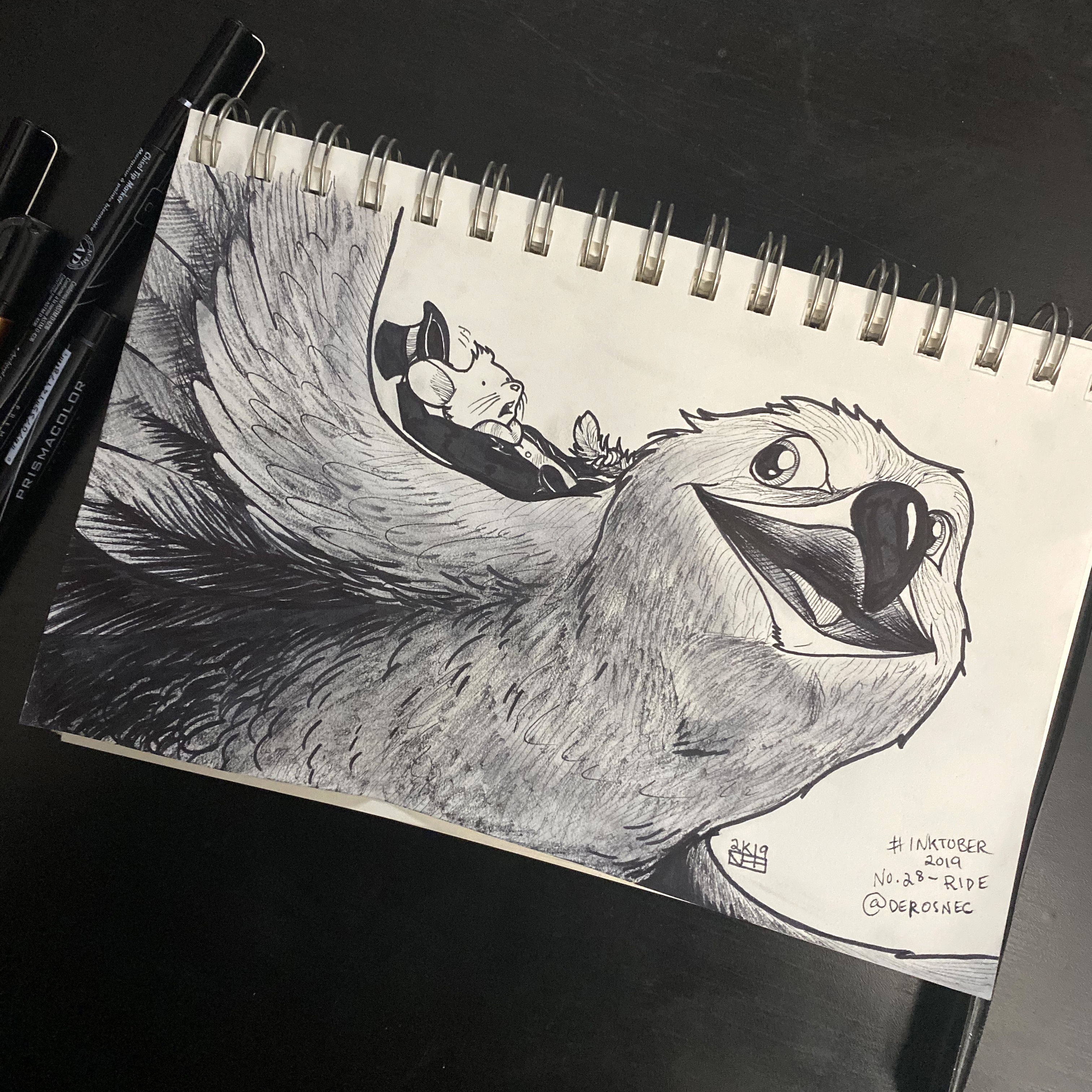 Inktober 2019! No. 28 - Ride