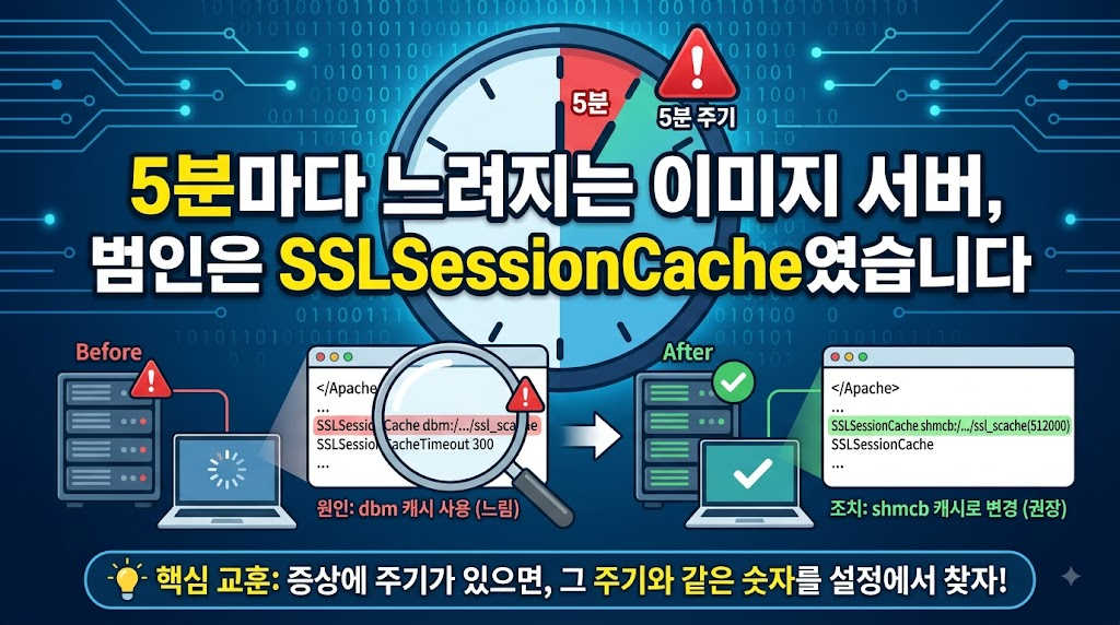 5분마다 느려지는 이미지 서버, 범인은 SSLSessionCache였습니다