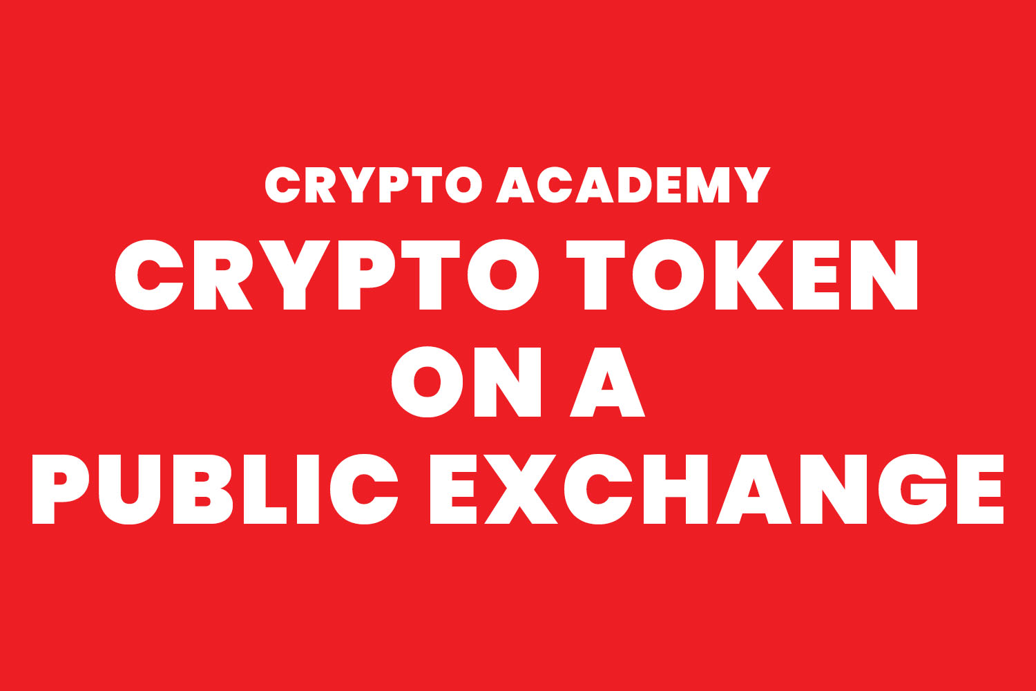 steemit crypto academy - Crypto Token on a Public Exchange.jpg