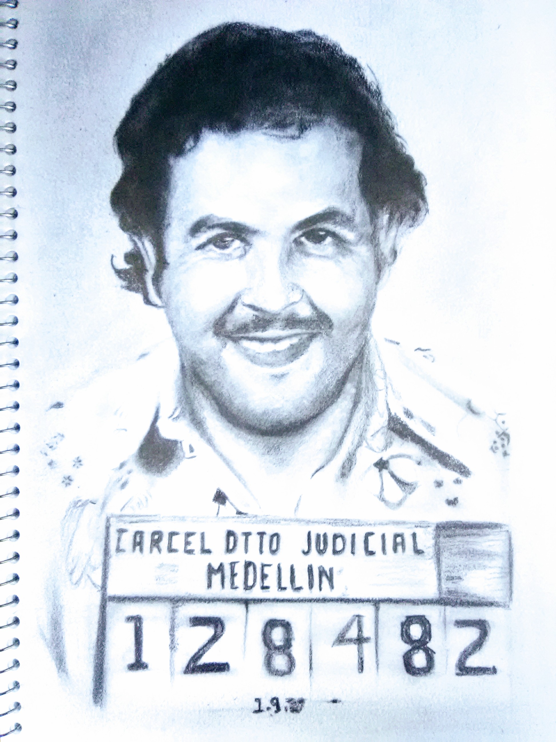 Dibujo de | Pablo Emilio Escobar Gaviria, proceso incluído — Steemit