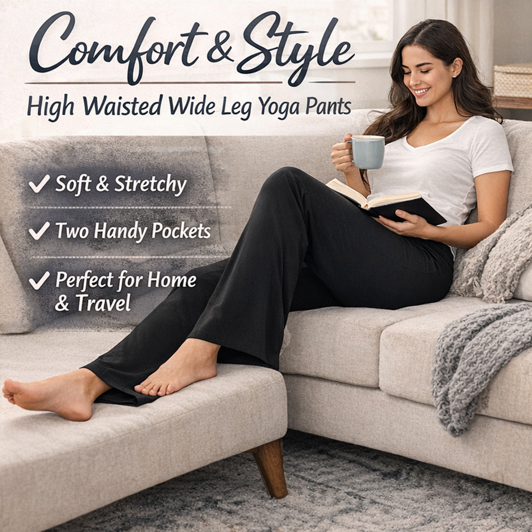 Women’s High Waisted Wide Leg Yoga Pants with Pockets – Soft Stretch Lounge Pants, Loose Comfortable Fit for Work, Travel, Yoga & Casual.jpg