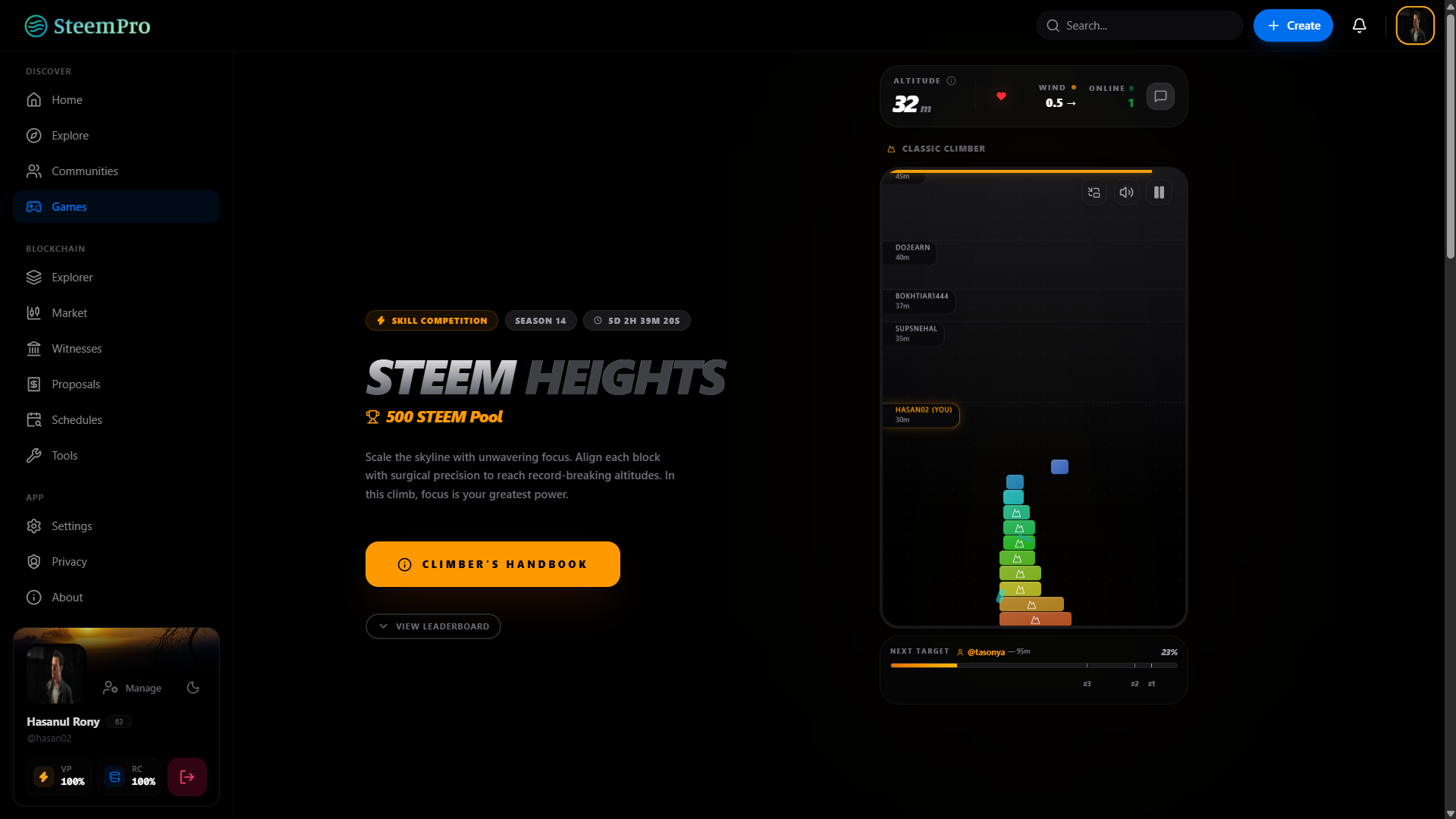 Steem Heights - The Ultimate Scaling Challenge by SteemPro - Google Chrome 8_5_2026 8_25_55 AM.png