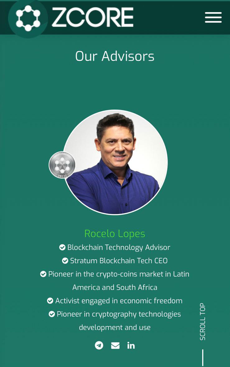 Criptomoeda brasileira Zcore anuncia Rocelo Lopes como novo membro do  conselho — Steemit